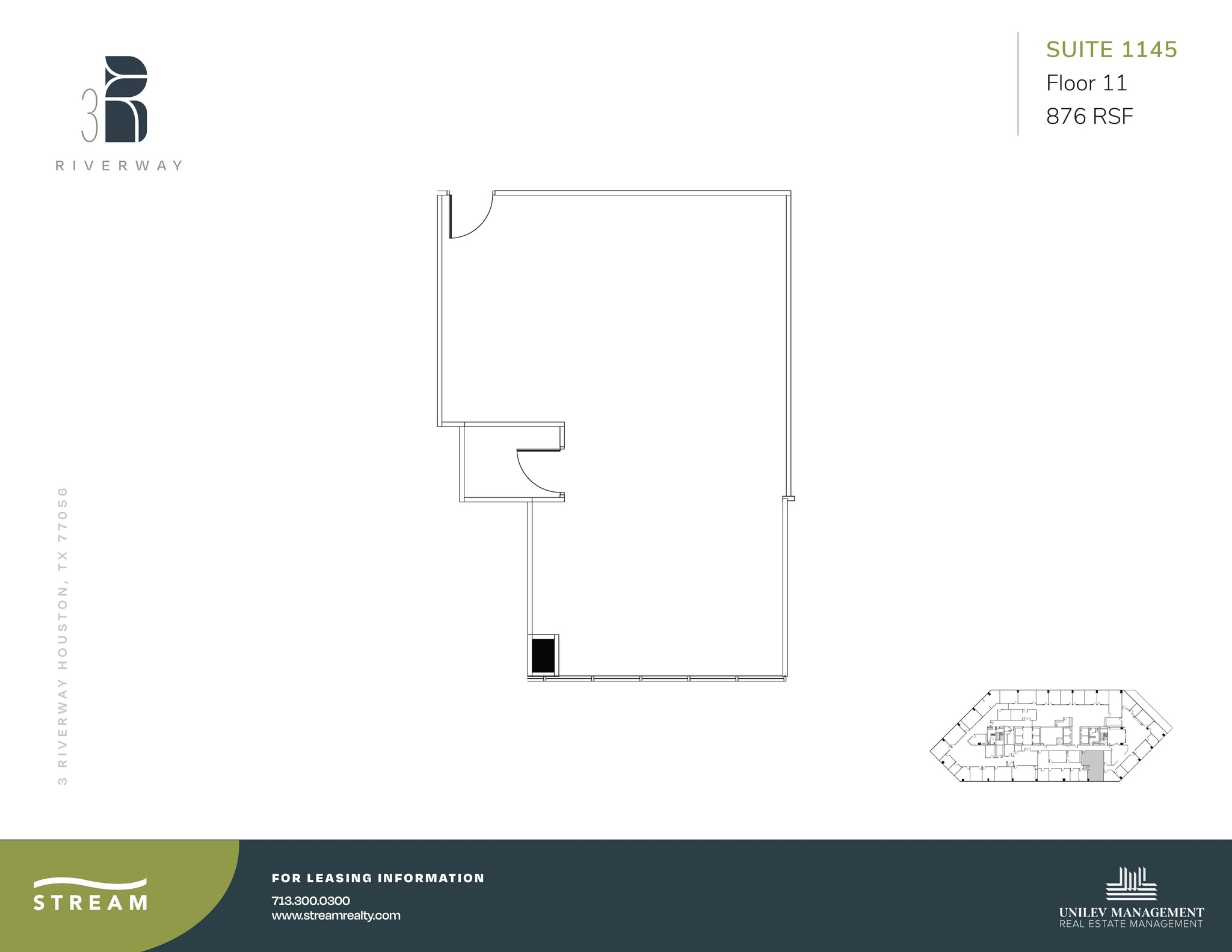 3 Riverway, Houston, TX to rent Floor Plan- Image 1 of 1
