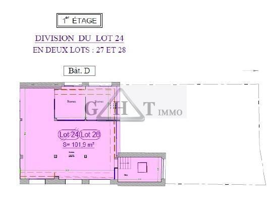 Office in Montreuil for sale Floor Plan- Image 1 of 4