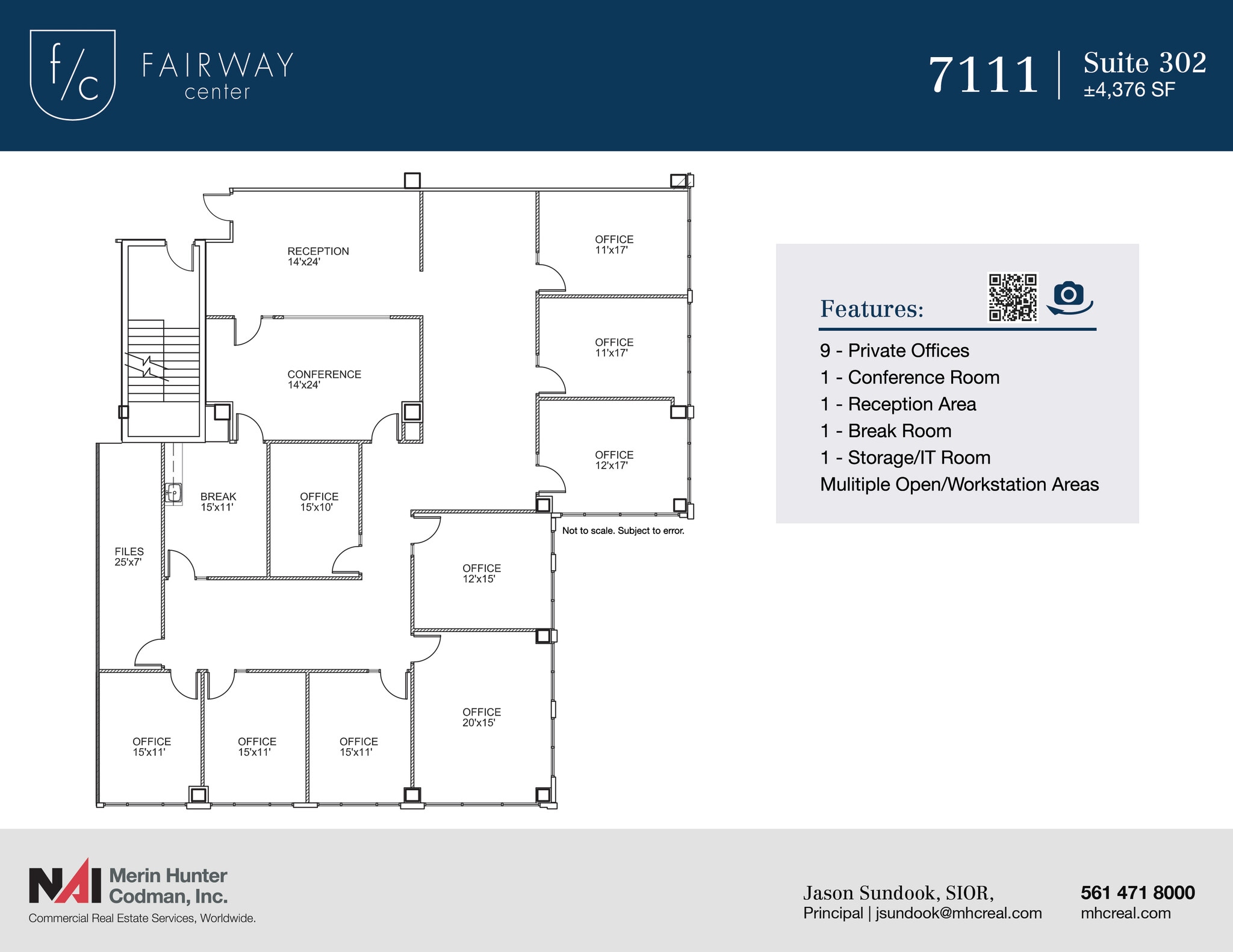 7108-7121 Fairway Dr, Palm Beach Gardens, FL to rent Floor Plan- Image 1 of 12