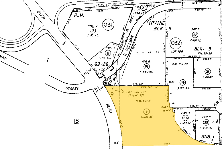 1821 E Dyer Rd, Santa Ana, CA for rent - Plat Map - Image 2 of 8