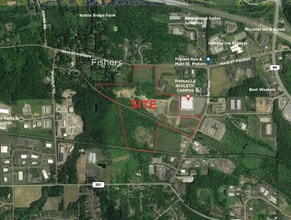 Phillips Rd And Main St Fishers, Victor, NY - AERIAL  map view - Image1