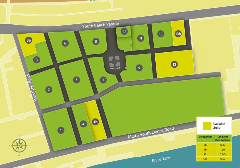 South Denes Rd, Great Yarmouth for rent - Site Plan - Image 2 of 2