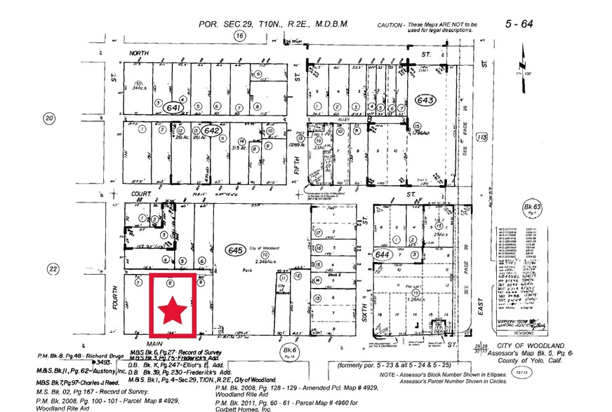 917 Main St, Woodland, CA for rent - Plat Map - Image 2 of 8