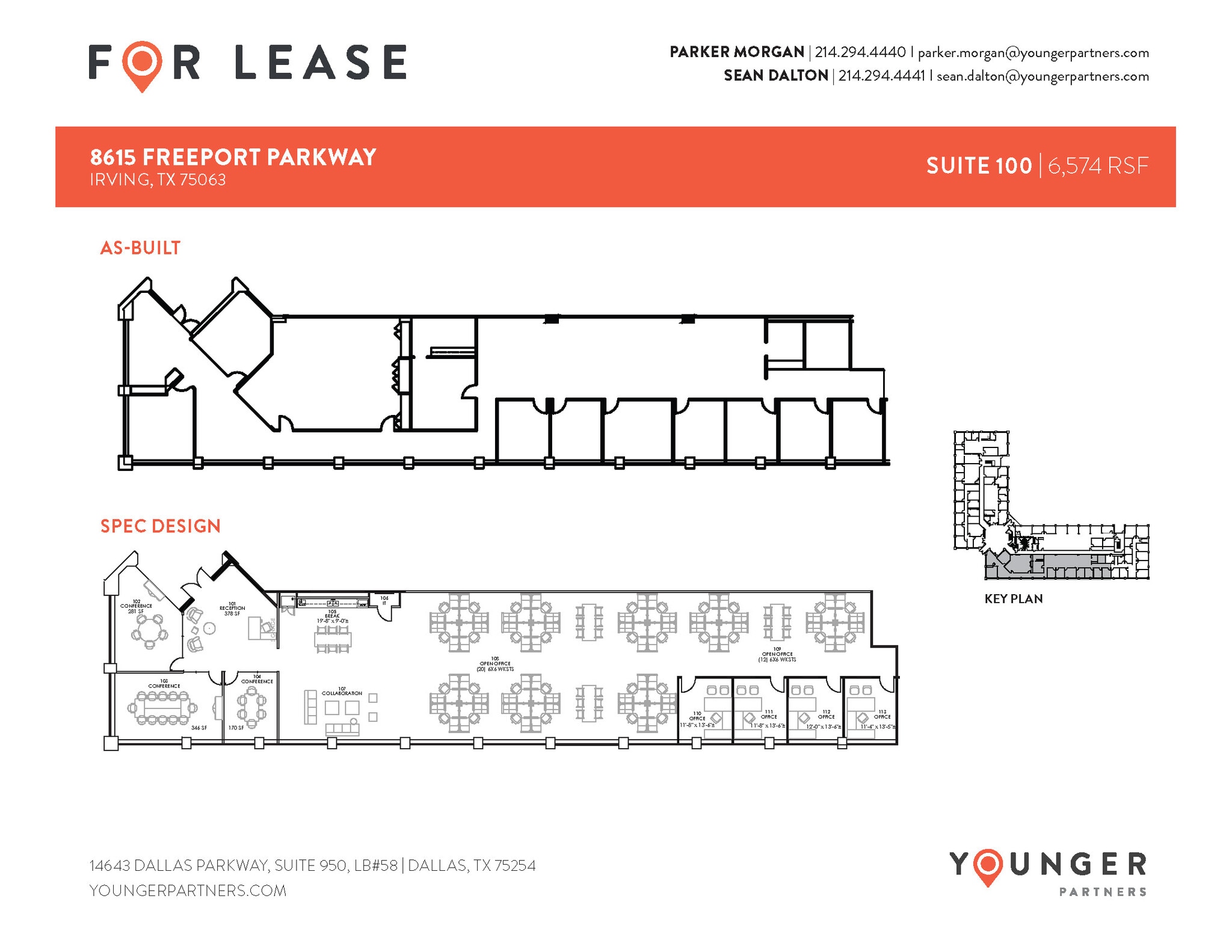 8615 Freeport Pky, Irving, TX for rent Floor Plan- Image 1 of 2