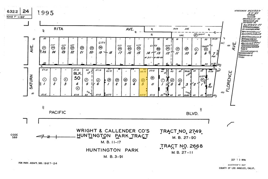 7104-7108 Pacific Blvd, Huntington Park, CA for sale - Plat Map - Image 2 of 7