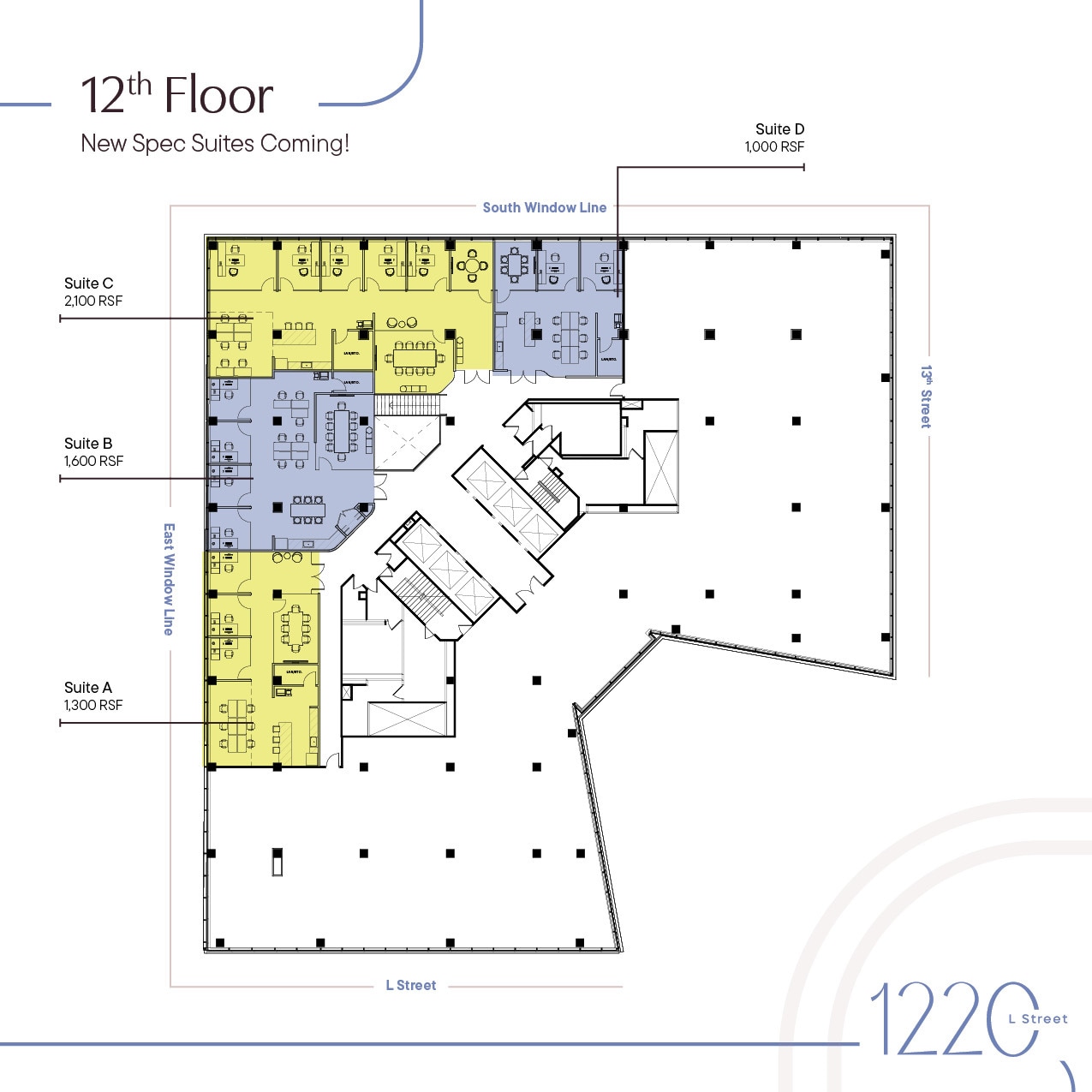 1220 L St NW, Washington, DC to rent Floor Plan- Image 1 of 6