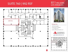 811 Wilshire Blvd, Los Angeles, CA for rent Floor Plan- Image 1 of 1