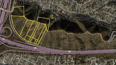 Mount Carmel Drive, Glendale, CA - aerial  map view