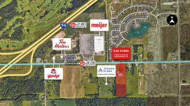 37230 26 Mile Rd, New Baltimore, MI - aerial  map view