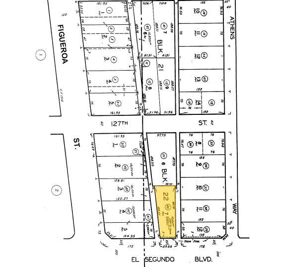 417 W El Segundo Blvd, Los Angeles, CA for rent - Plat Map - Image 2 of 6