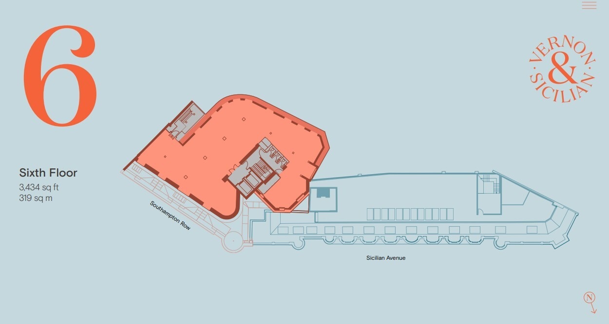 21 Southampton Row, London to rent Floor Plan- Image 1 of 8