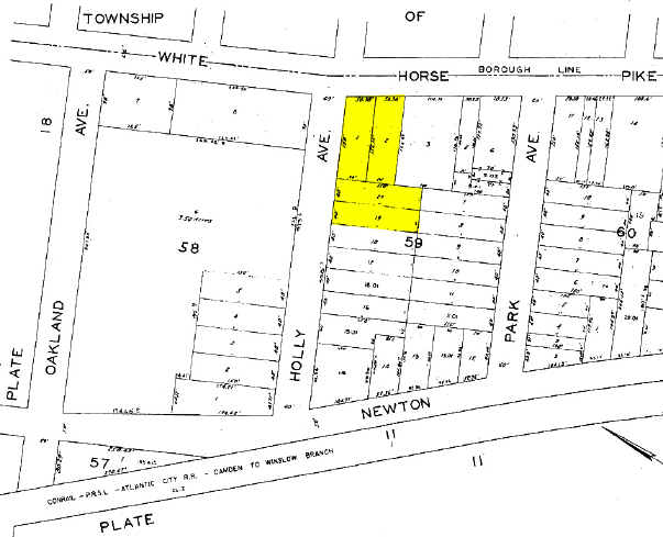 900-902 White Horse Pike, Oaklyn, NJ for sale - Plat Map - Image 1 of 1