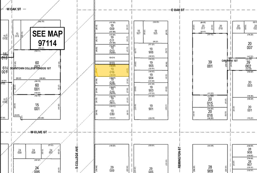 214 S College Ave, Fort Collins, CO for rent - Plat Map - Image 2 of 6