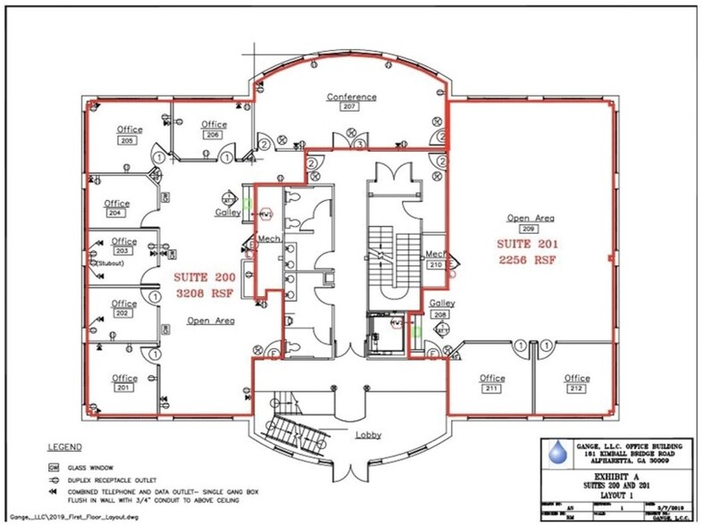 161 Kimball Bridge Rd, Alpharetta, GA for rent - Floor Plan - Image 2 of 3