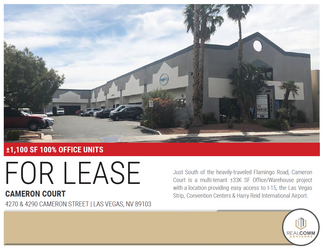 More details for 4290 Cameron St, Las Vegas, NV - Flex, Industrial for Rent