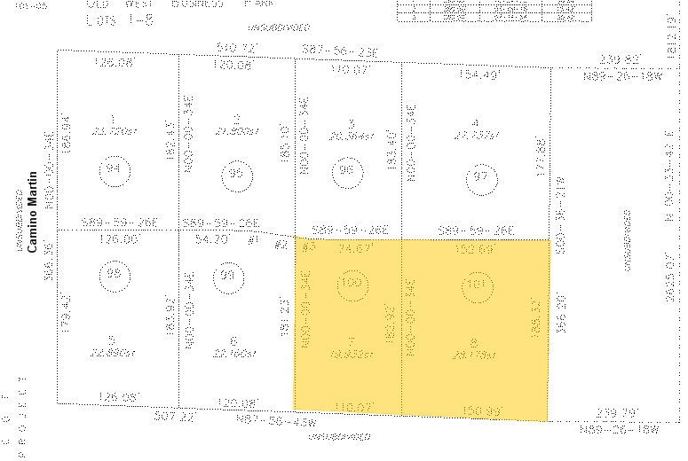 6898-6902 N Camino Martin, Tucson, AZ for rent - Plat Map - Image 2 of 4