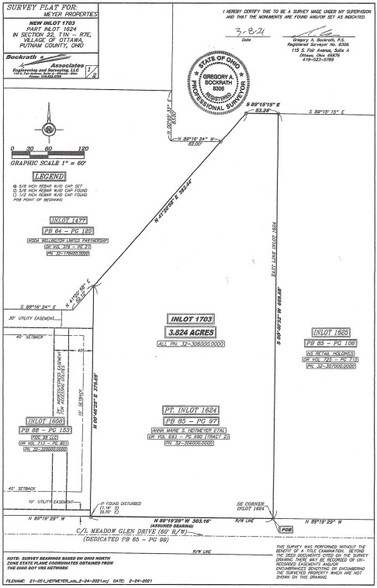 0 Meadow Glen Dr, Ottawa, OH for rent - Plat Map - Image 2 of 2