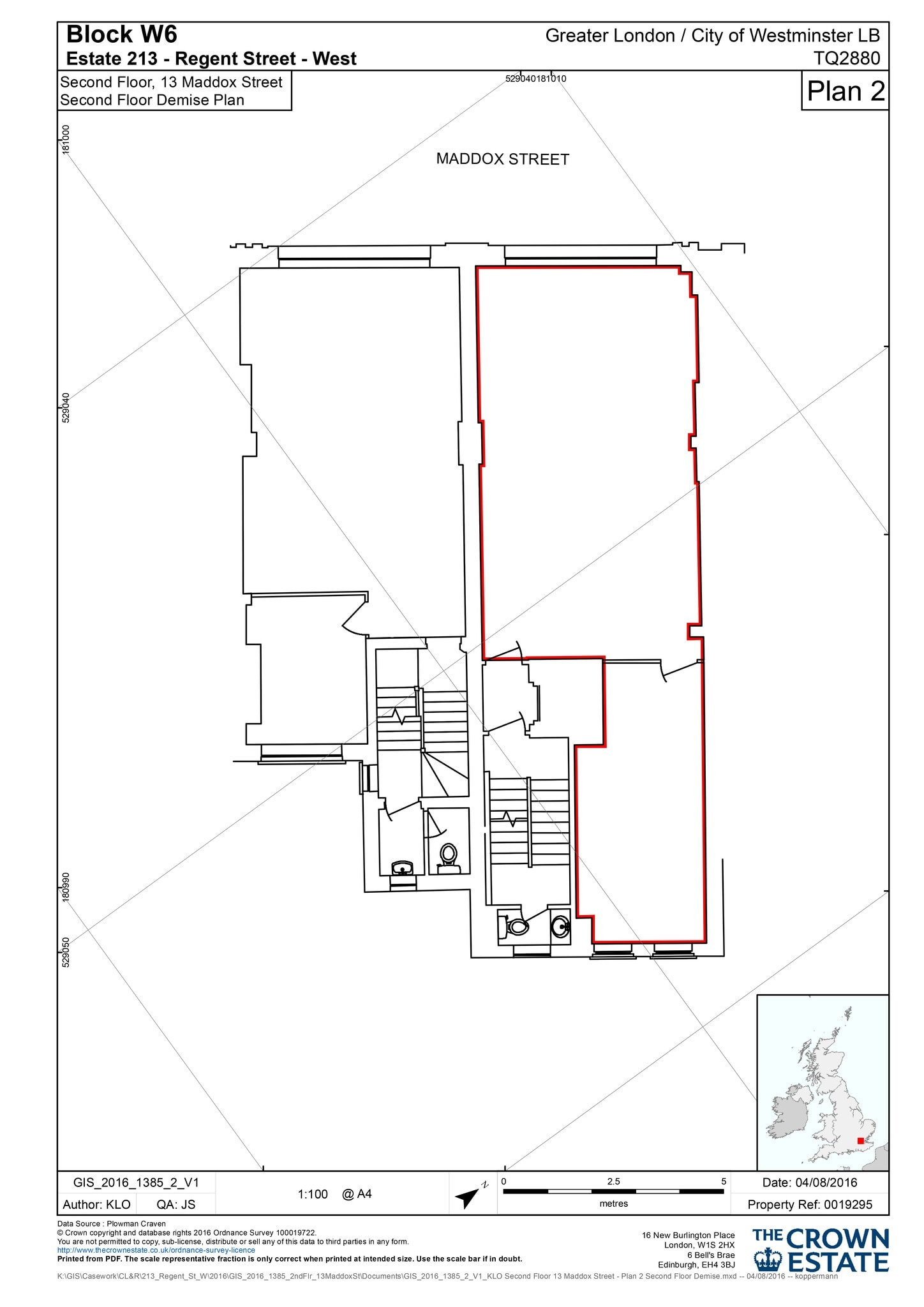 13-15 Maddox St, London to rent Site Plan- Image 1 of 6