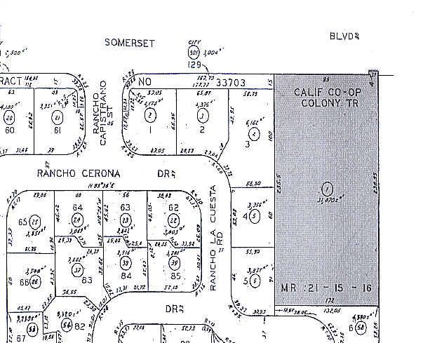 8650 Somerset Blvd, Paramount, CA for rent - Plat Map - Image 2 of 4