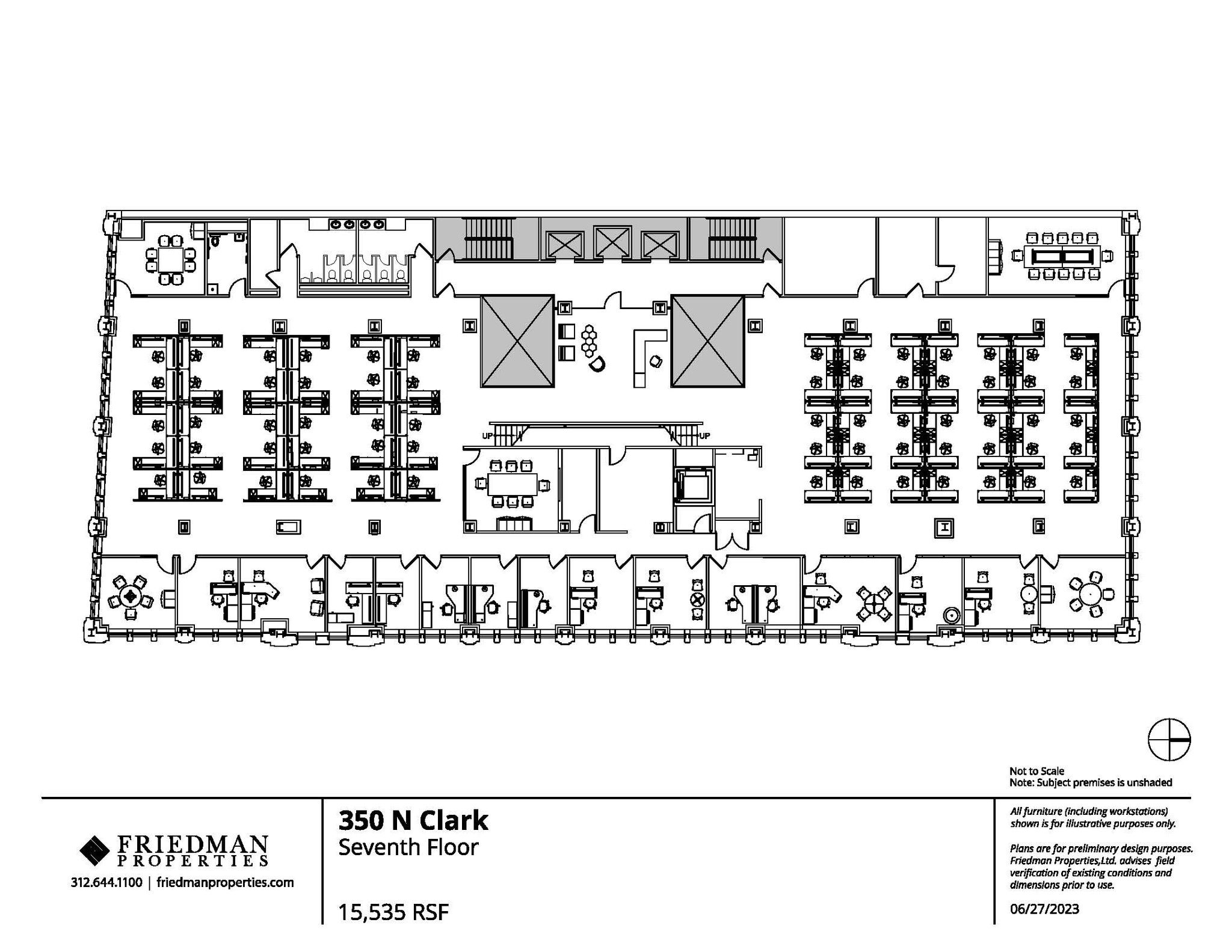 350 N Clark St, Chicago, IL to rent Floor Plan- Image 1 of 11