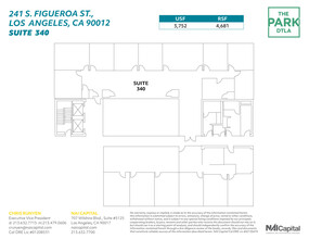 261 S Figueroa St, Los Angeles, CA for rent Floor Plan- Image 1 of 1