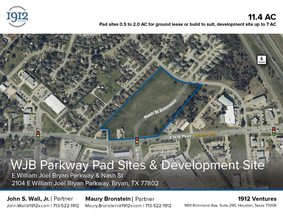 2104 E Wm J Bryan Pky, Bryan, TX - aerial  map view - Image1