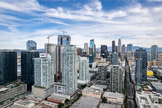 1212 S Flower St, Los Angeles, CA - AERIAL  map view