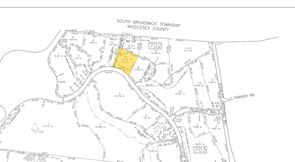 201 College Rd E, Princeton, NJ for rent - Plat Map - Image 2 of 3