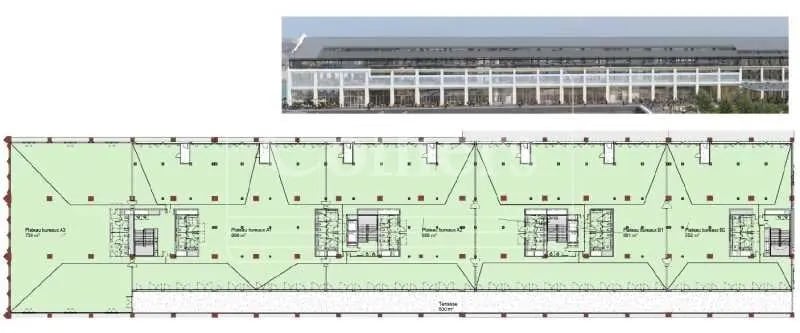 Office in Marseille to rent Floor Plan- Image 1 of 3