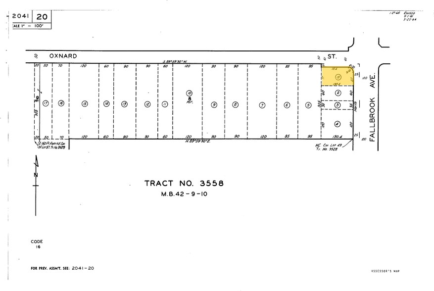 22802 Oxnard St, Woodland Hills, CA for sale - Plat Map - Image 2 of 8