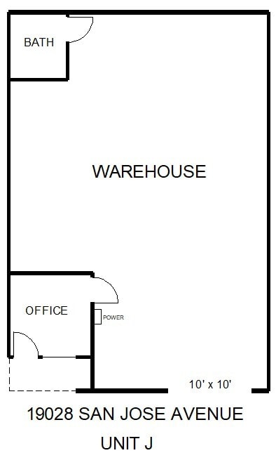 19028 E San Jose Ave, City Of Industry, CA for rent Floor Plan- Image 1 of 1