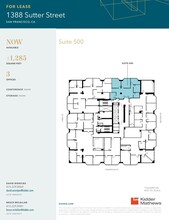 1388 Sutter St, San Francisco, CA for rent Floor Plan- Image 1 of 1