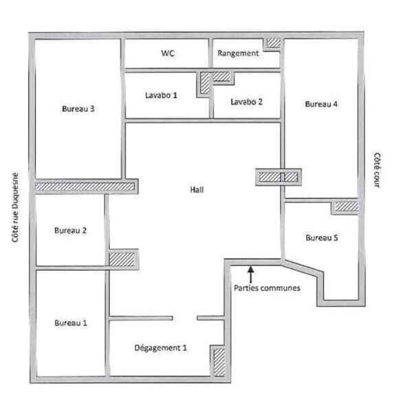 Office in Lyon to rent - Floor Plan - Image 2 of 2