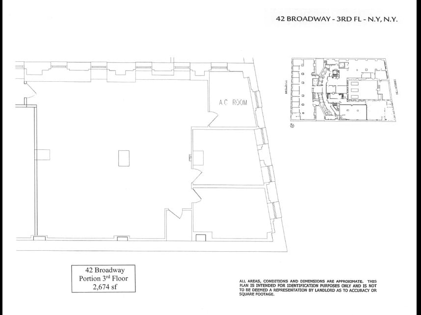 42 Broadway, New York, NY to rent Floor Plan- Image 1 of 1