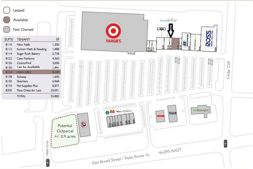 8070-8200 E Broad St, Columbus, OH for rent - Site Plan - Image 1 of 12