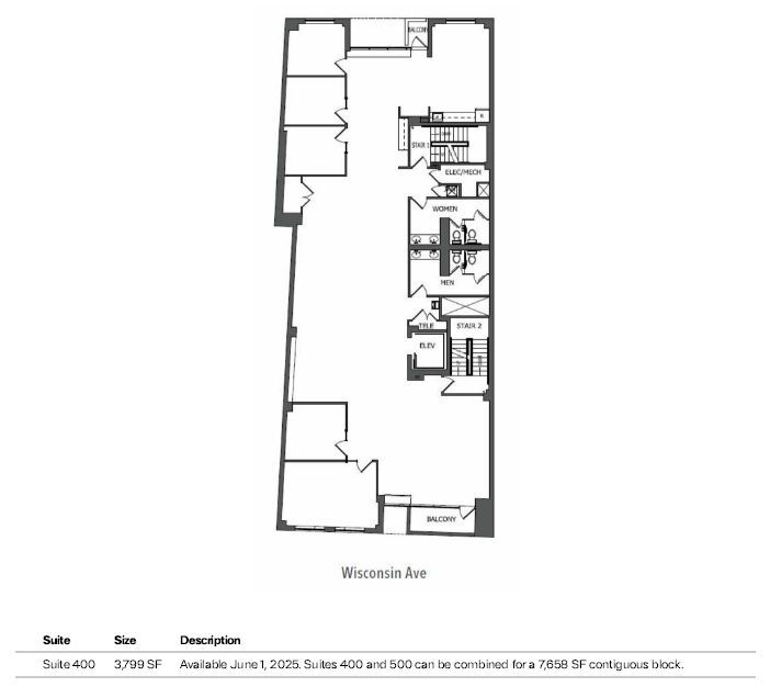 7514 Wisconsin Ave, Bethesda, MD for rent Floor Plan- Image 1 of 1