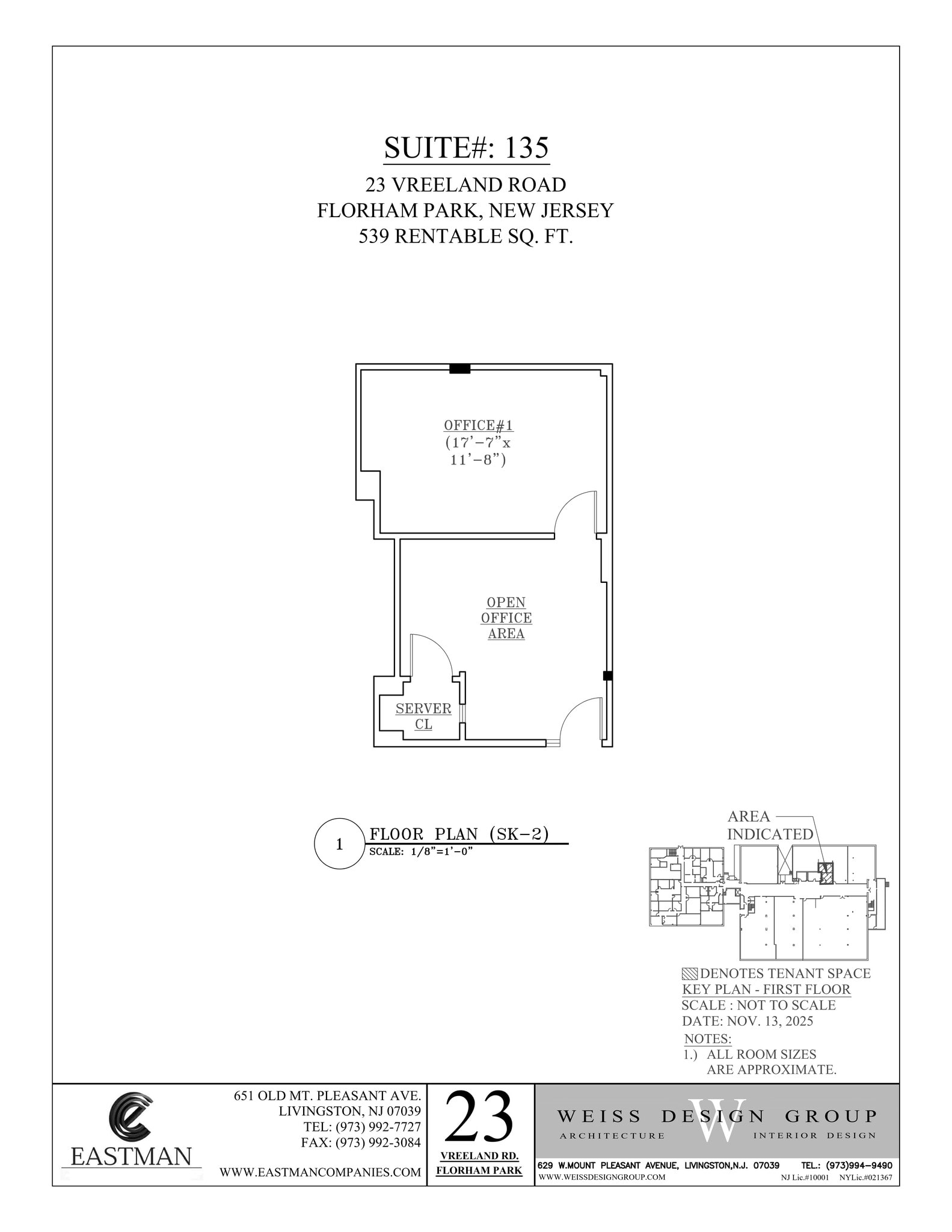 23 Vreeland Rd, Florham Park, NJ to rent Site Plan- Image 1 of 1