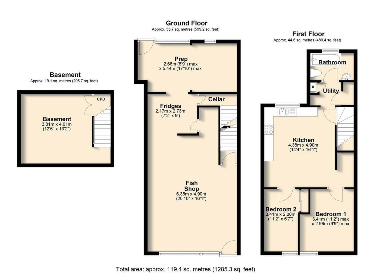 77-79 Newbold Rd, Chesterfield, DBY S41 7QA - Unit 77 -  - Floor Plan - Image 1 of 12