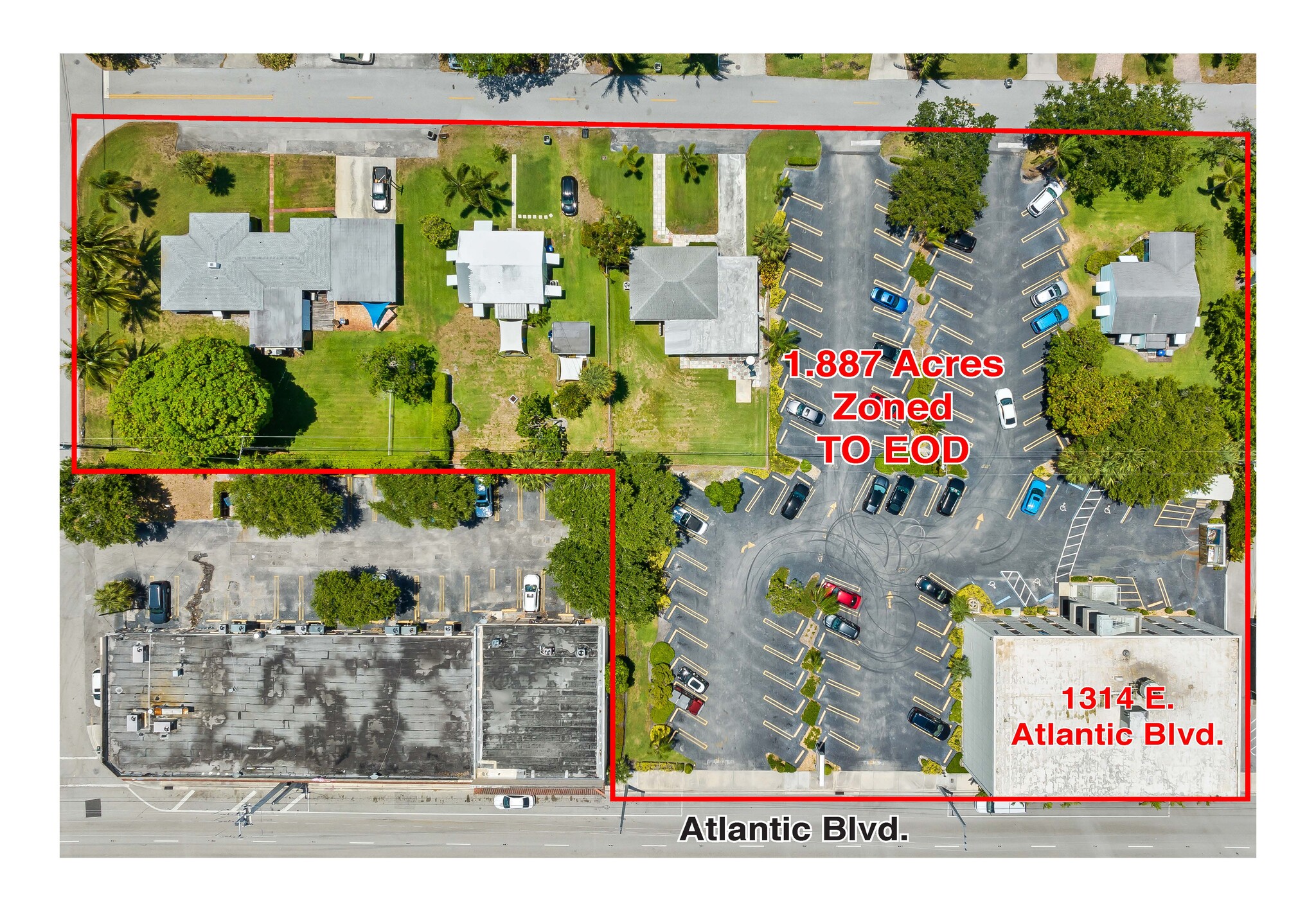 1314 E Atlantic Blvd, Pompano Beach, FL for sale Aerial- Image 1 of 9