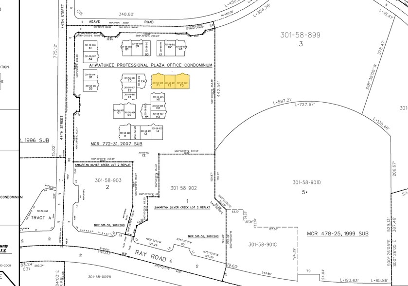 4425 E Agave Rd, Phoenix, AZ for rent - Plat Map - Image 2 of 9