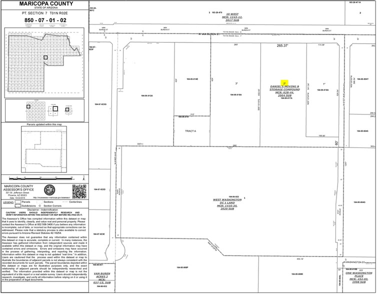 6121 W Van Buren St, Phoenix, AZ for rent - Plat Map - Image 2 of 7