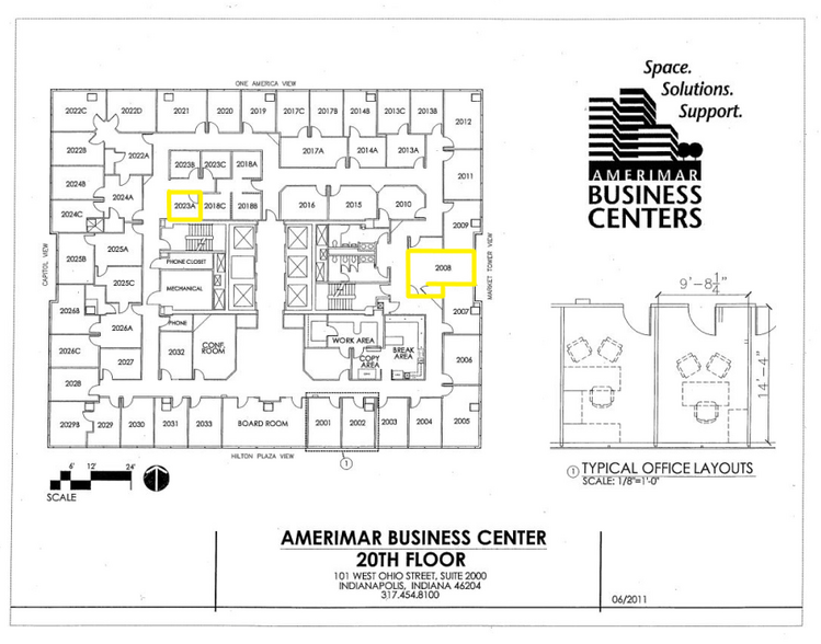 101 W Ohio St, Indianapolis, IN for rent - Floor Plan - Image 2 of 19