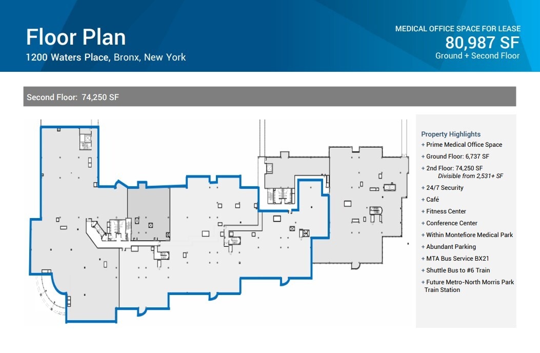1200 Waters Pl, Bronx, NY to rent Floor Plan- Image 1 of 1