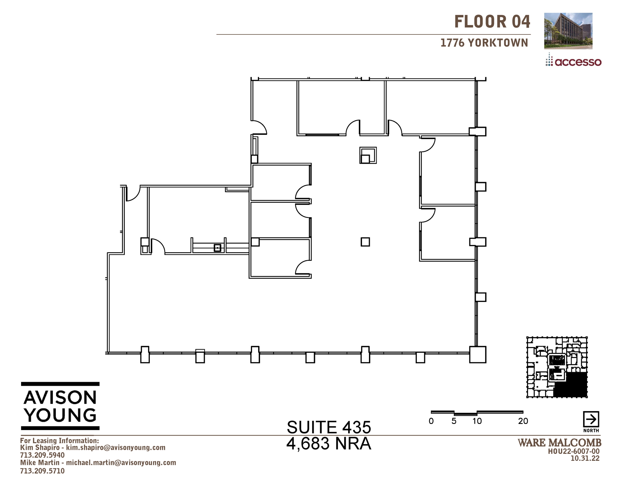1776 Yorktown St, Houston, TX to rent Floor Plan- Image 1 of 2