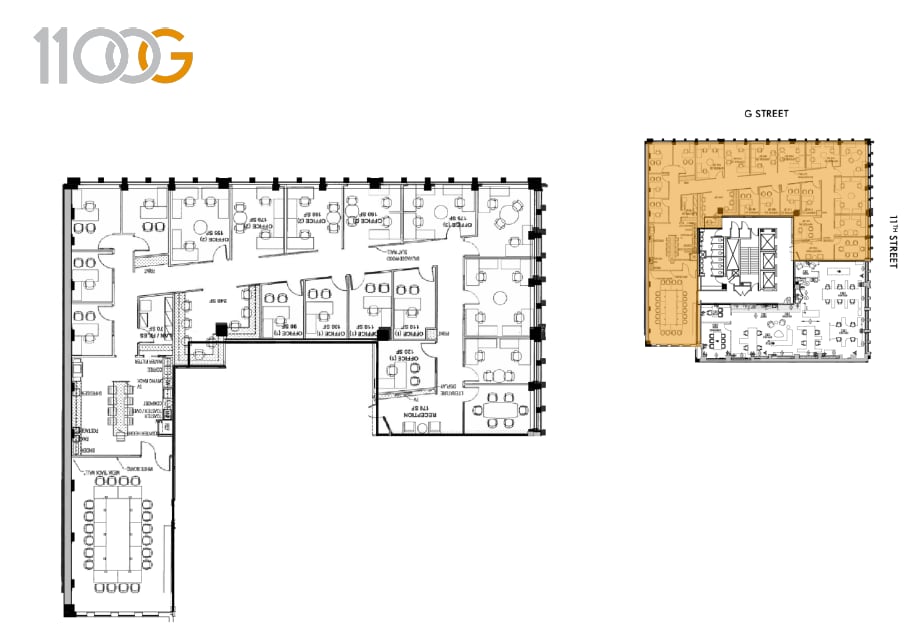1100 G St NW, Washington, DC to rent Floor Plan- Image 1 of 1