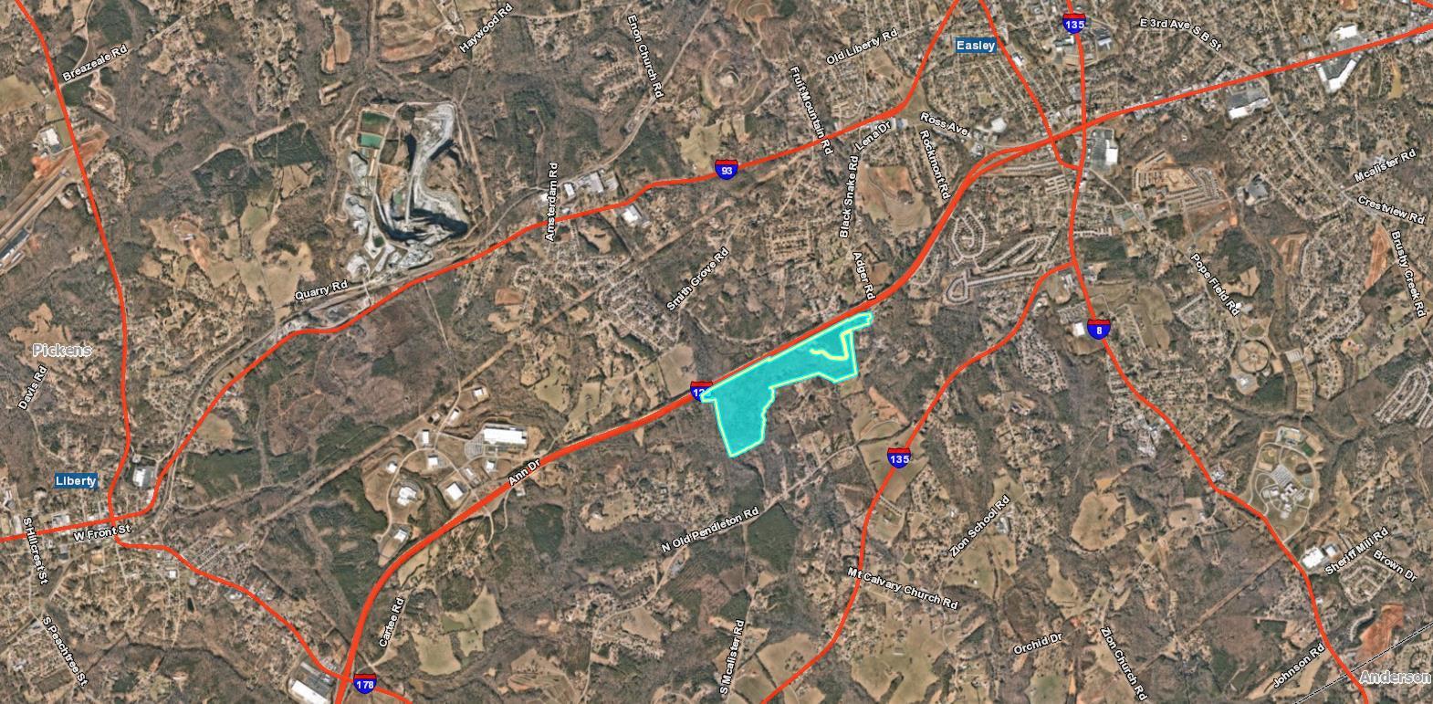 106 Angie Ln, Easley, SC for sale Aerial- Image 1 of 3