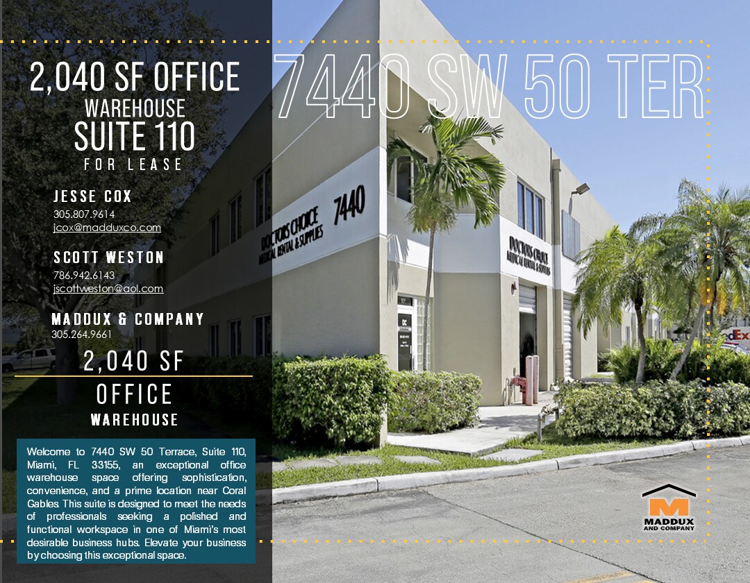 7440 SW 50th Ter, Miami, FL for sale Building Photo- Image 1 of 1
