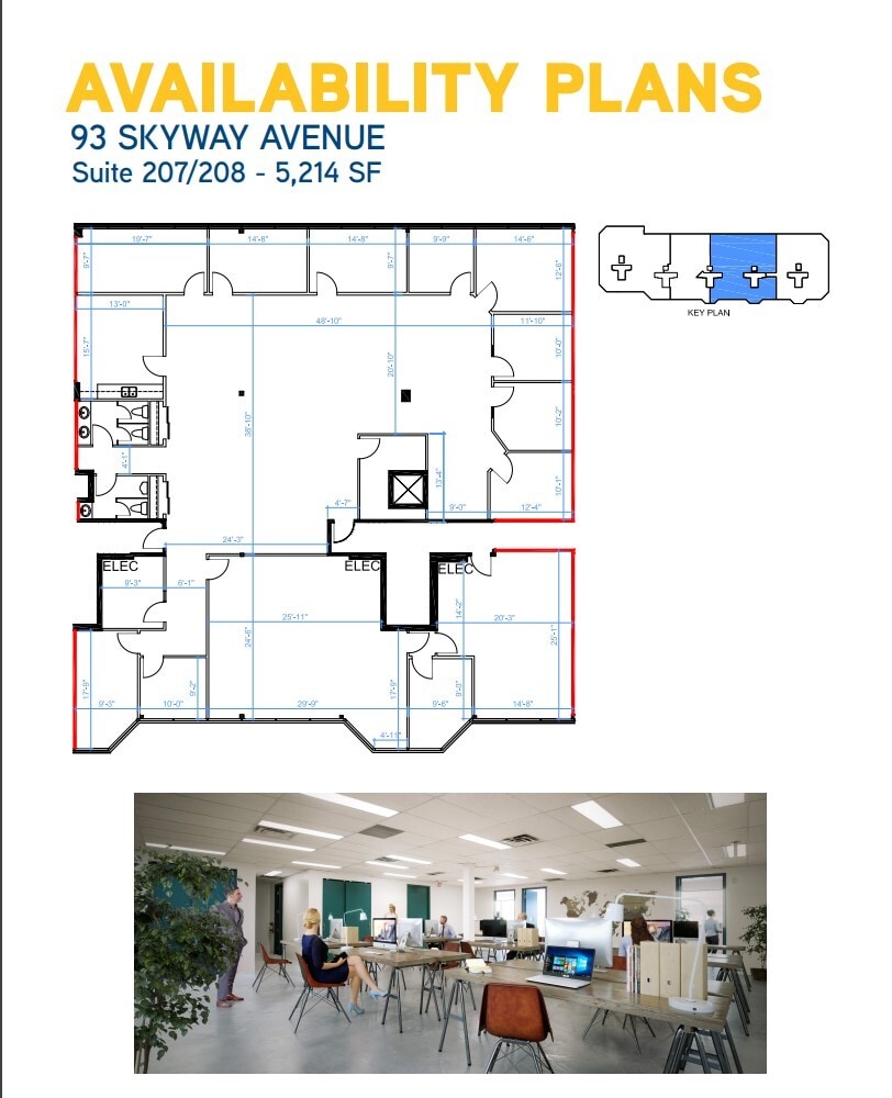 87 Skyway Ave, Toronto, ON to rent Floor Plan- Image 1 of 11