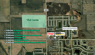 11212 NW 16th St, Ankeny, IA - aerial  map view