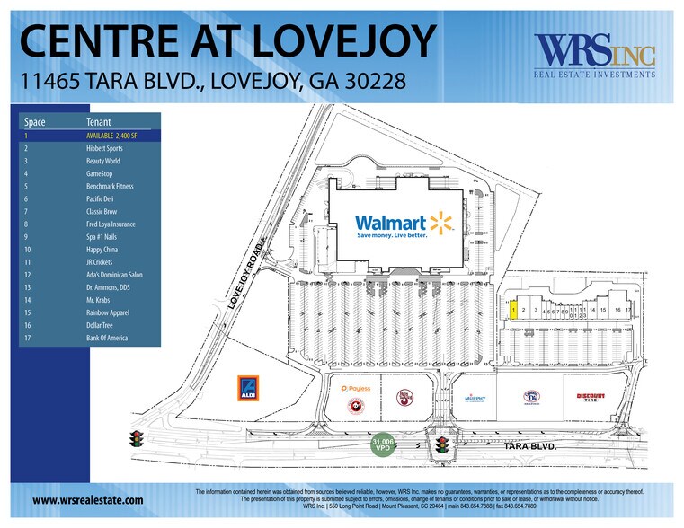 1133111379 Tara Blvd, Hampton 30228 Centre At Lovejoy UK